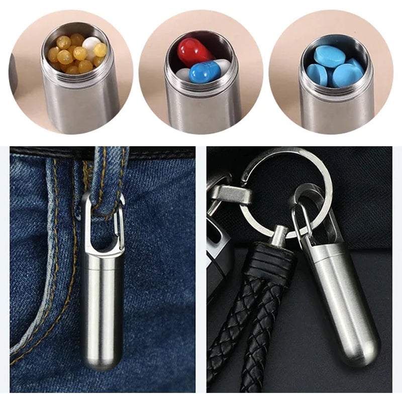 (đ„Last Day Promotion - 49% off)2024-Moisture-proof and Waterproof Stainless Steel Sealed Storage Bottle