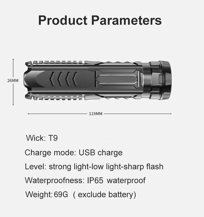 (đ„Last Day Promotion - 49% off)2024Multifunctional Rechargeable Flashlight