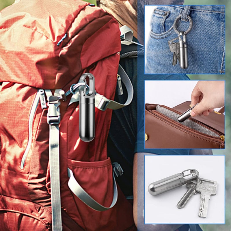 (đ„Last Day Promotion - 49% off)2024-Moisture-proof and Waterproof Stainless Steel Sealed Storage Bottle