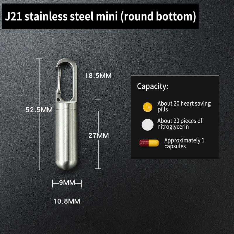 (đ„Last Day Promotion - 49% off)2024-Moisture-proof and Waterproof Stainless Steel Sealed Storage Bottle