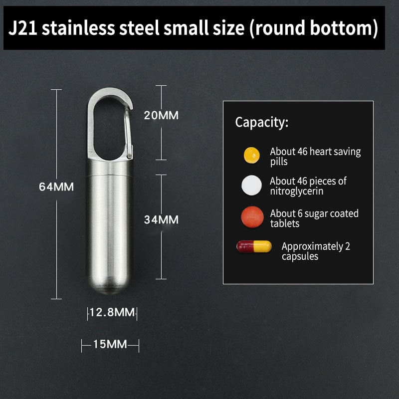 (đ„Last Day Promotion - 49% off)2024-Moisture-proof and Waterproof Stainless Steel Sealed Storage Bottle