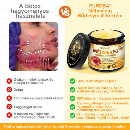 Magyarországról készült és szállított🐝🌸PUROSA® Méhméreg Bőrfelújító Krém 🔥 UTOLSÓ NAP – 80% KEDVEZMÉNY🔥